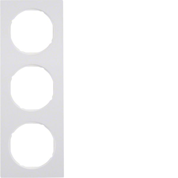 Frame 3gang, R.3, p. white glossy image 1