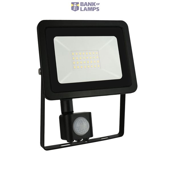NOCTIS LUX 2 SMD 230V 30W IP44 CW black with sensor image 9
