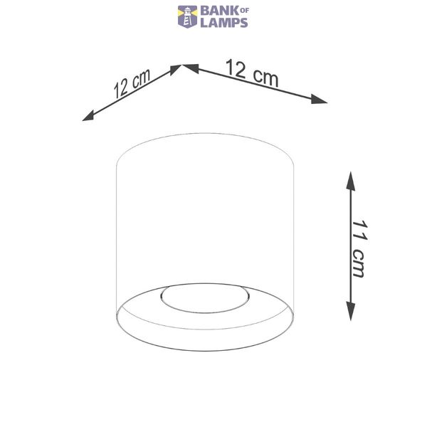 CEILING LAMP MICA BLACK GU10 1X10W IP20 image 5