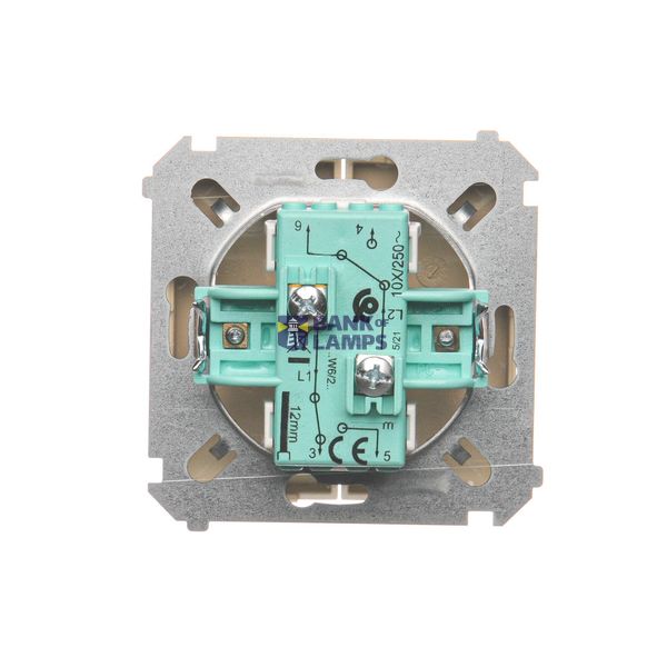 Touch panel 2 modules, Modul 1: 1 touch field, Module 2: 2 vertical touch fields, Fixing: horizontal, Silver mist image 1