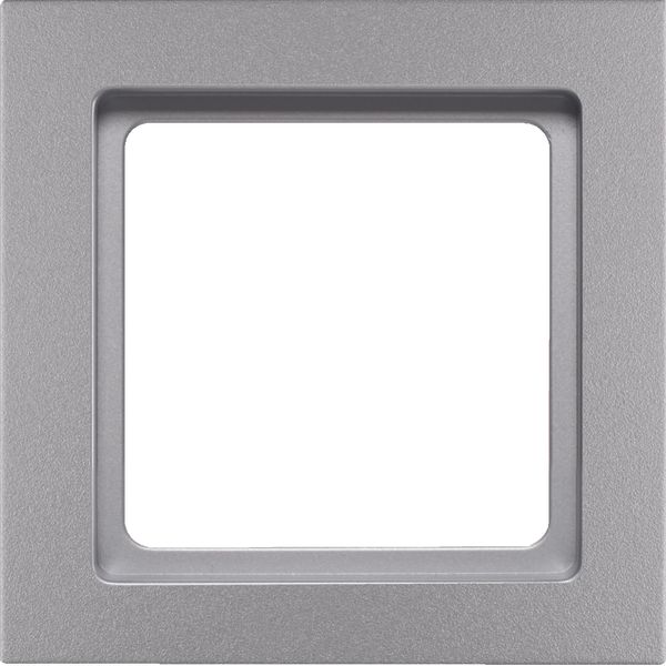 Frame 1gang Q.3 alu velvety, lacquered image 1