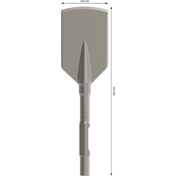 Asphalt cutter, 30-mm hex shank 450 x 125 mm image 2