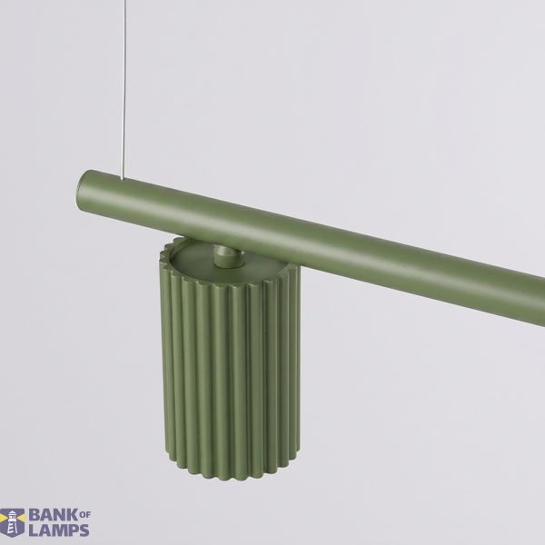 Chandelier KARBON 4 olive green image 7