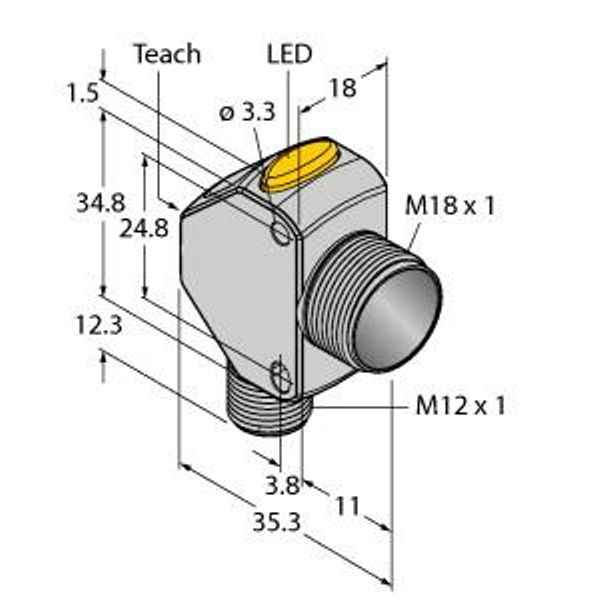 Photoelectric Sensor Laser Sensor   Q3XTBLD100-Q8 image 1