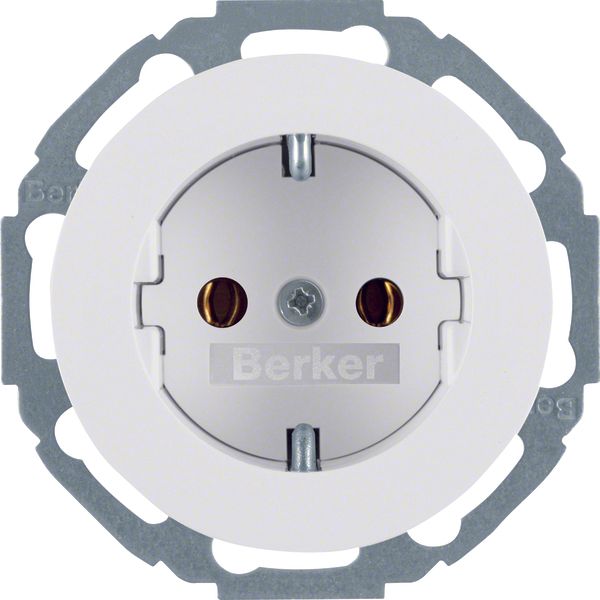 SCHUKO soc. out., mounting orient. var. in 45° steps, R.classic, p. wh image 1