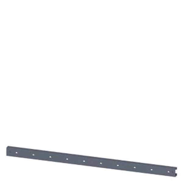 SIVACON, cable clamping rail, H: 50 mm, W: 1000 mm, zinc-plated image 1