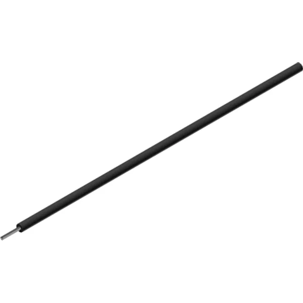 Silicone-switching strand, extremely flexible, halogen free, Cableline, 2.5 mm², 651 x 0.07 mm, black, outer Ø 3.9 mm, 61.7537-10021 image 1