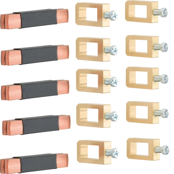 Connection set of busbars 12x10 mm for FR switchboards, 5-pole image 1