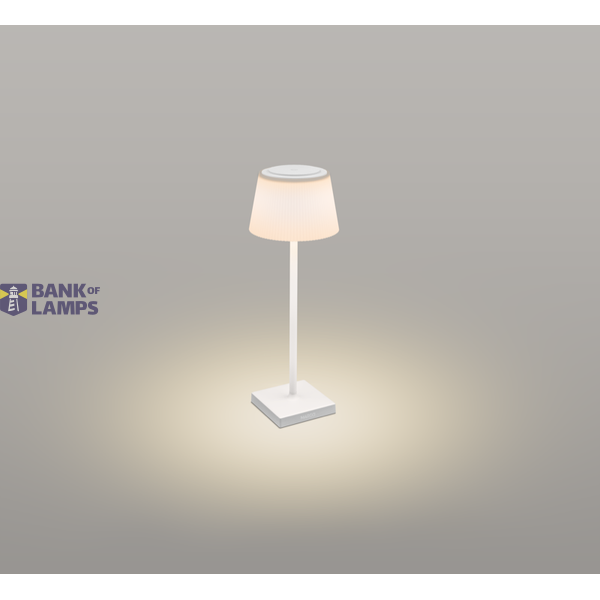 LAMP. DA TAVOLO MARGÒ RICAR. BIANCO image 1