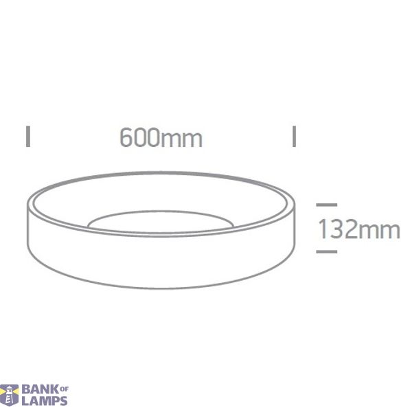 ANTHRACITE PLAFO LED 42W WW IP20 230V image 3