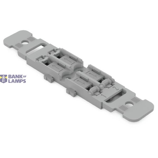 Mounting carrier with strain relief, 2-way, screw mounting image 1