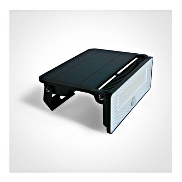 65748/B/C SOLAR BLACK 12W CW IP54 SENSOR image 1