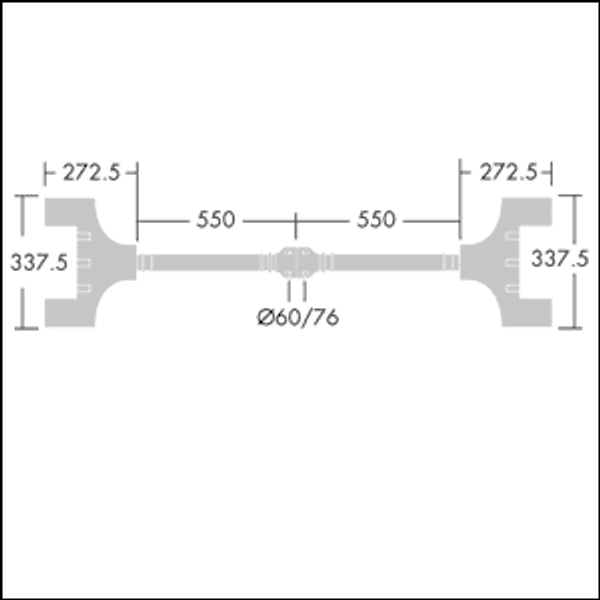 OLSYS2 BRx2 1000MM MTP - Mounting accessory image 3