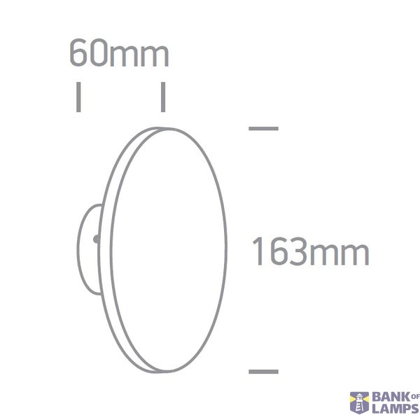ANTHRACITE WALL LED 7W WW IP54 230V DARK LIGHT image 2
