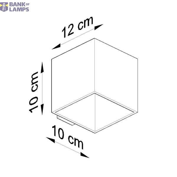 WALL LAMP QUAD 1 GREY G9 1X40W IP20 image 8