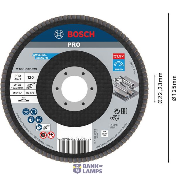 Flap disc X571, Best for Metal image 2