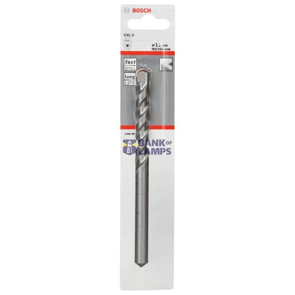 Concrete drill bit CYL-3 11 x 90 x 150 mm, d 10 mm image 2