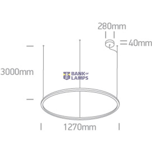 BLACK PENDANT LED 65W WW IP20 230V image 2