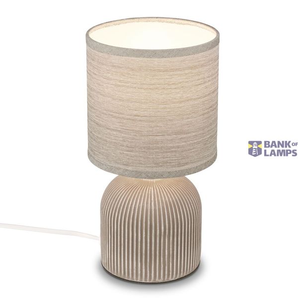 Ceramic table lamp, brown, 1xE14 max. 10W excl. image 1