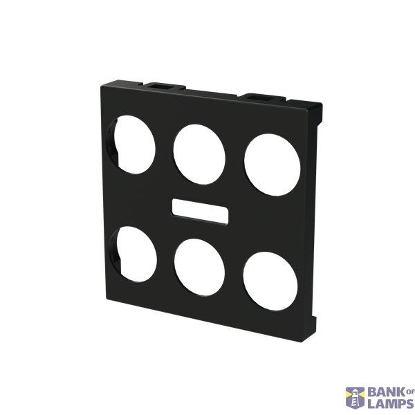 Cover plate - KNX 3-gang sensors with IR - 2M - Matt Black image 2