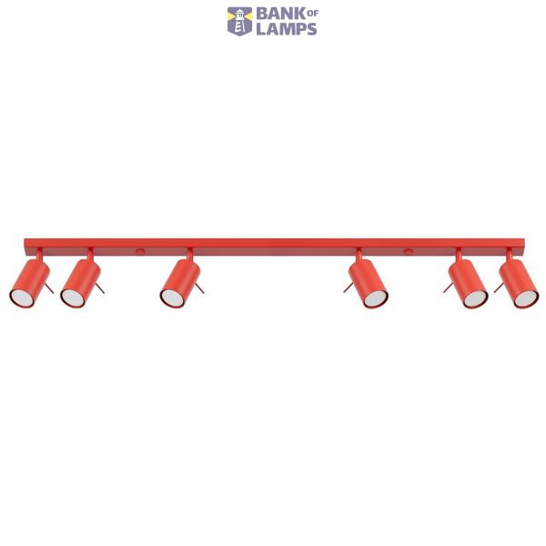 Ceiling lamp RING 6L red image 5