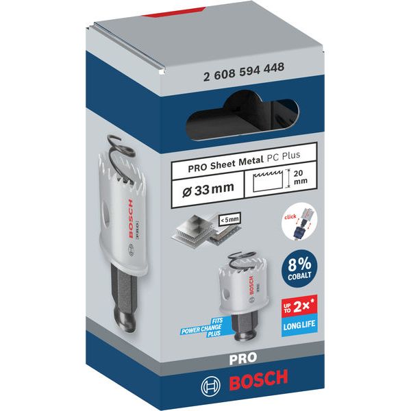 PRO Sheet Metal Power Change Plus Hole Saw 33 mm image 2