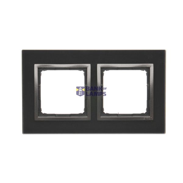 Double frame, glass, Frozen lava image 1