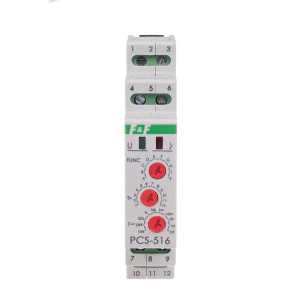 10-function time relay, contact: 1 NO/NC, U=230 and 24V image 2