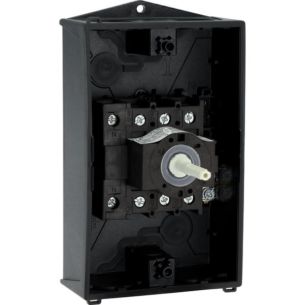 P1-25/I2/SVB-SW/N Main switch, P1, 25 A, surface mounting, 3 pole + N, STOP function, With black rotary handle and locking ring, Lockable in the 0 (Off) position image 31