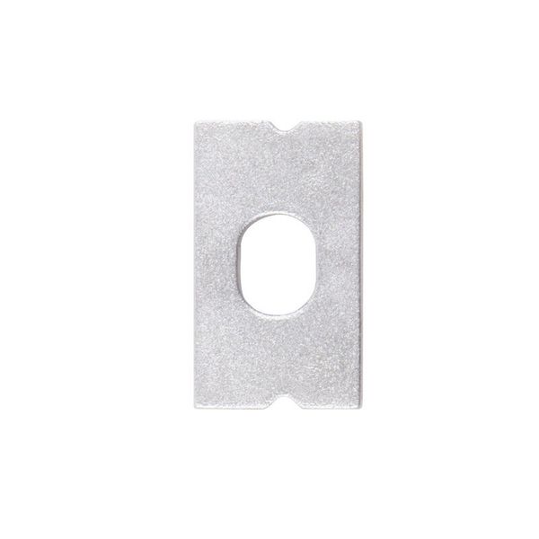 End cap for PM with hole, silver color, 1pc image 1