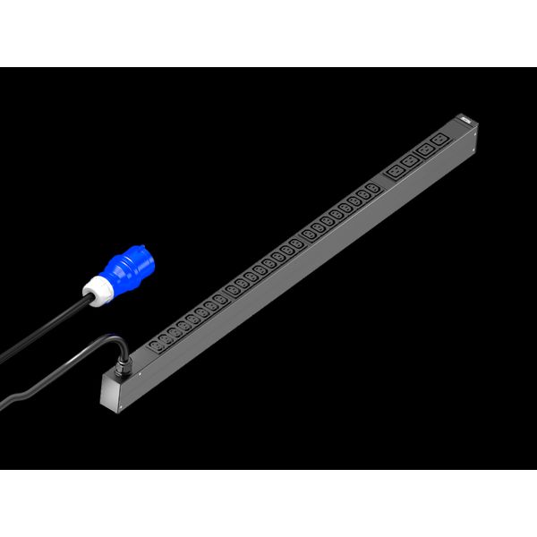 PDU basic 16A/1P CEE 24xC13+4xC19, IEC 60320: 24x C13, 4x C19 image 1