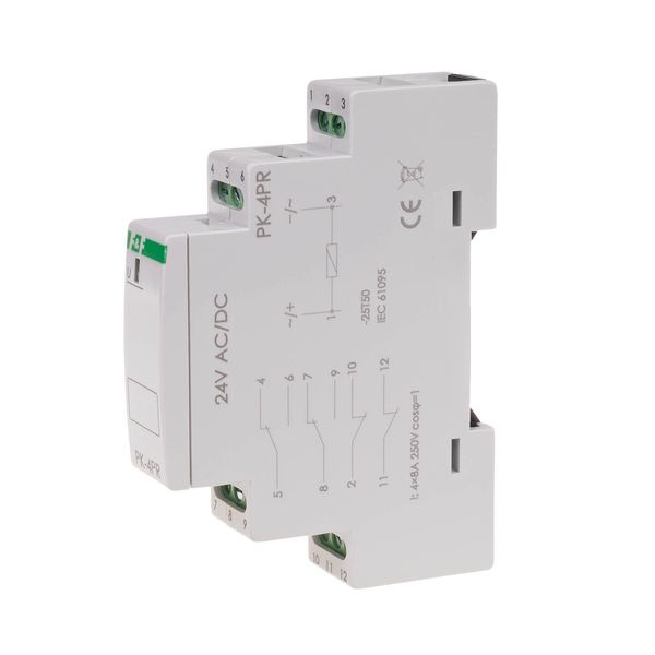 electromagnetic relay PK-4PR 24V image 1