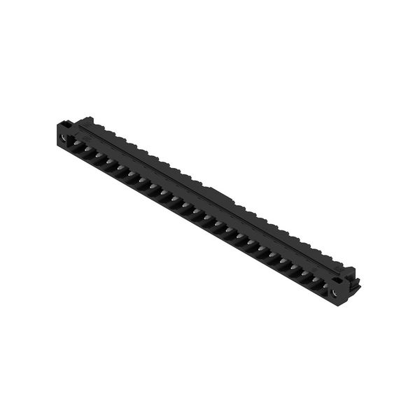 PCB plug-in connector, male header, Solder flange, THT/THR solder connection, 5.08 mm, Number of poles: 24, 90°, Solder pin length (l): 1.5 mm, tinned, black, Box image 1