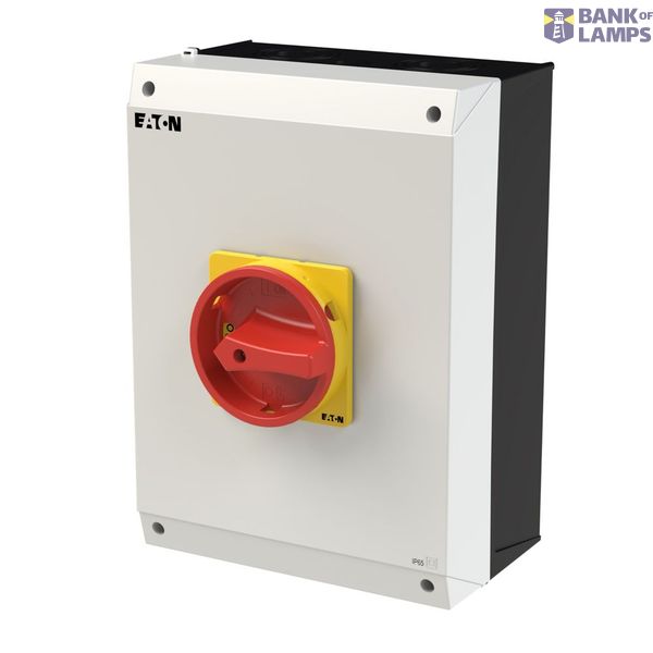 P3 Main switch, 80 A,Surface mounting, 4 pole, Form I5/SVB, Red, Door  image 3