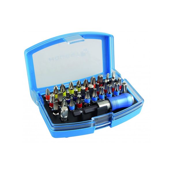 HOEGERT 32-piece screwdriver bits set, S2 steel image 1