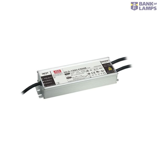 MeanWell HLG-120 IP65 Alu-SNT SNT IP65 124W 54V/2,3A CV+CC dimmbar image 1