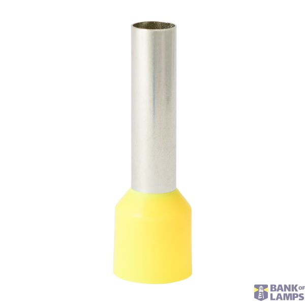 Single insulated sleeve terminal HI 10.0/18-zo yellow, Al/Cu image 1