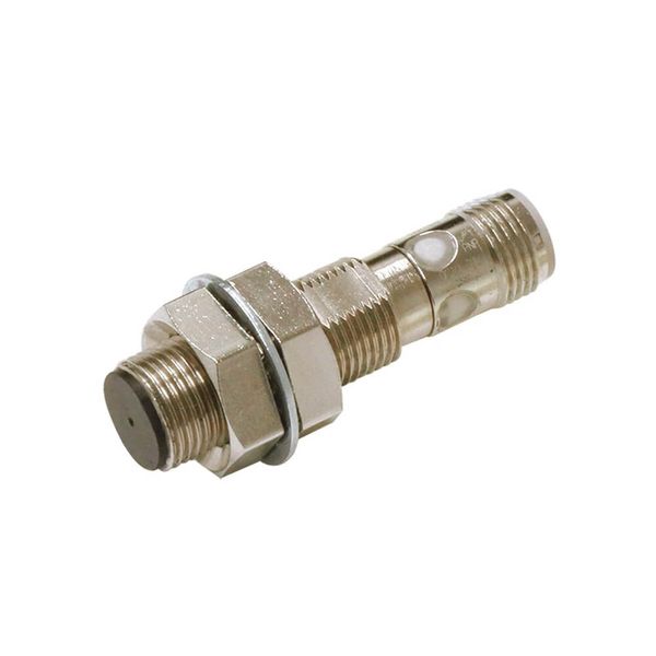 Proximity sensor, inductive, nickel-brass, short body, M12, shielded, E2EN0931A image 1