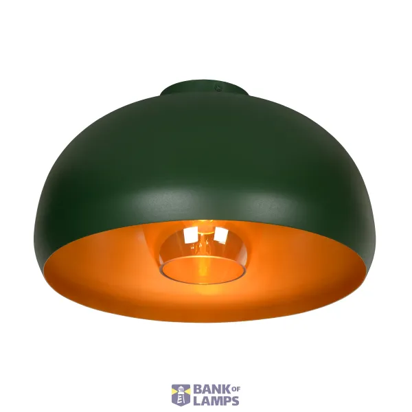 Lucide SHARAN - Flush ceiling light - Ø 38 cm - 1xE27 - Green image 1