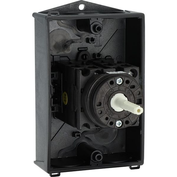 T0-4-8344/I1/SVB Main switch, T0, 20 A, surface mounting, 4 contact unit(s), 8-pole, Emergency switching off function, With red rotary handle and yellow locking ring, image 13