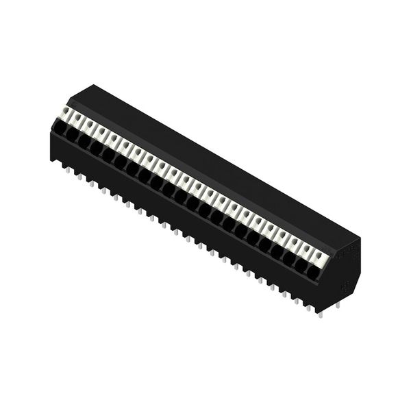 Printed circuit board terminals, 3.50 mm, Number of poles: 22, 135°, Solder pin length (l): 3.5 mm, black, PUSH IN with actuator, Clamping range, max. : 1.5 mm², Tube image 2