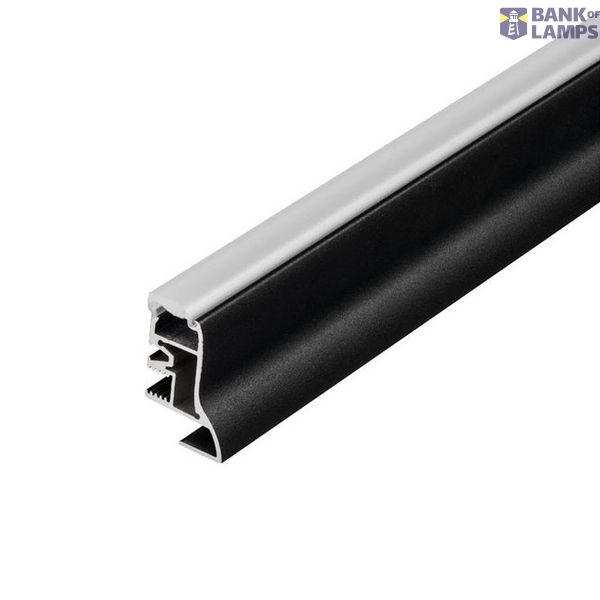 GLENOS skirting board 200, 2m, matt black image 1