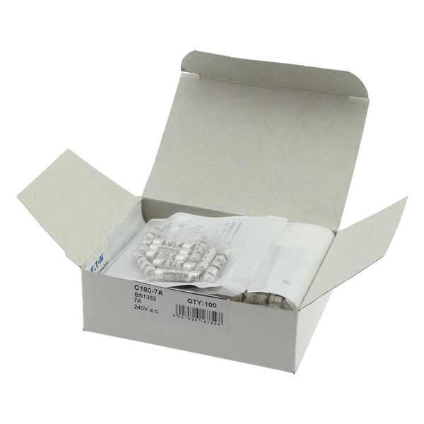 Fuse-link, Overcurrent NON SMD, 7 A, AC 240 V, BS1362 plug fuse, 6.3 x 25 mm, gL/gG, BS image 6