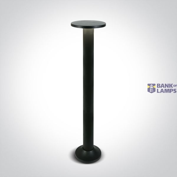 BLACK 6,5W WW IP54 81cm BOLLARD 230V image 1
