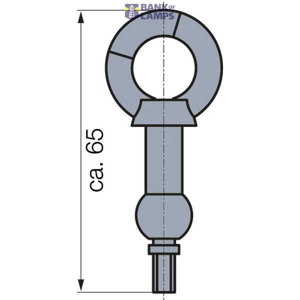 RS4 EYE BOLT M5 WITH BALL JOINT image 6