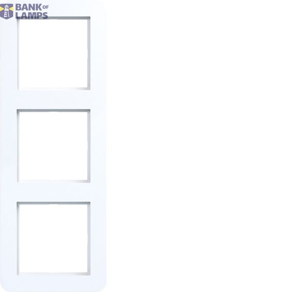 Triple cover frame, C.1, light white glossy image 1