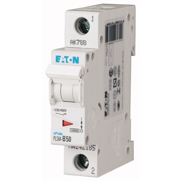 Miniature circuit breaker (MCB), 50 A, 1p, characteristic: B image 1