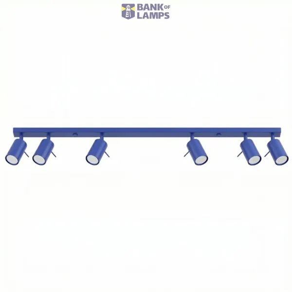 Ceiling lamp RING 6L ultramarine image 1