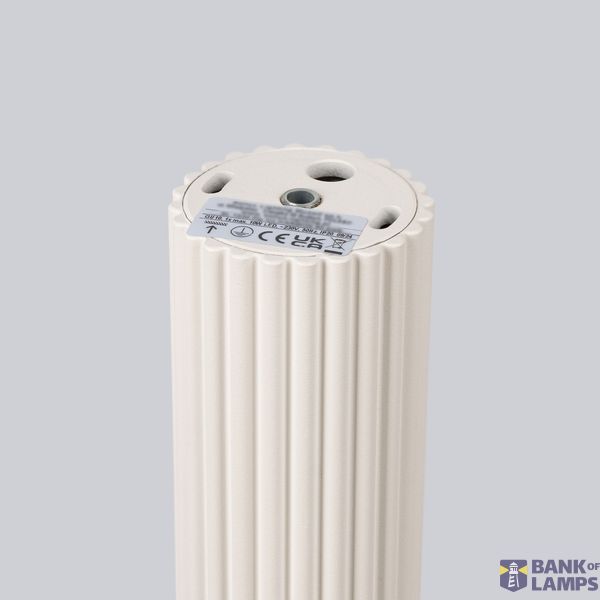 CYLINDRICAL BEIGE CEILING LAMP 40 CM CARBON VERTICAL PATTERN GU10 image 7