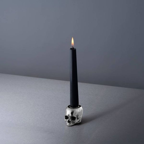 SKULL CANDLE HOLDER / TRAVIS BARKER / STEEL image 1